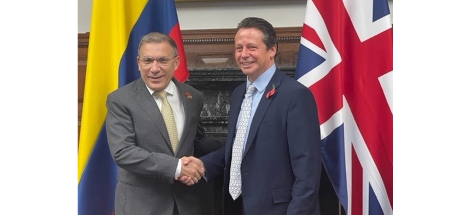 Embajador ante el gobierno del Reino Unido se reunió con el Ministro de Comercio Internacional del Reino Unido para impulsar la agenda comercial bilateral