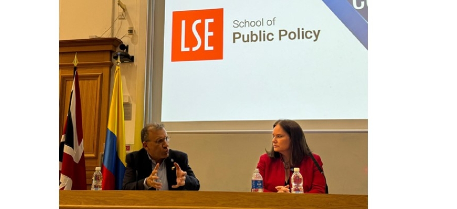 Embajador ante el gobierno del Reino Unido participó en el panel “Geopolítica y Comercio: Oportunidades para Colombia y Latinoamérica” en la Escuela de Política Pública del London School of Economics