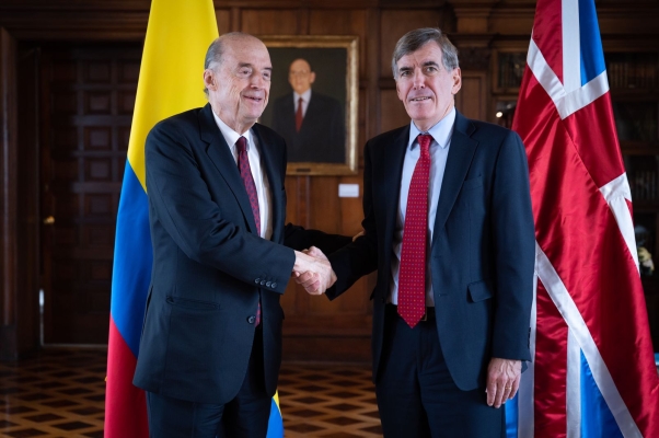 Colombia y Reino Unido destacan el excelente momento en las relaciones bilaterales