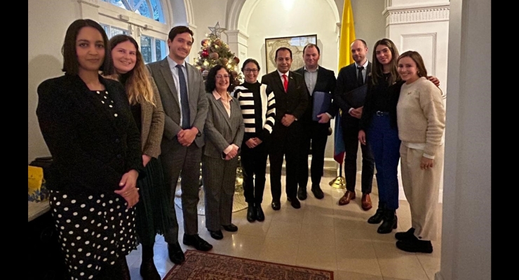 Embajada de Colombia en Reino Unido compartió un almuerzo de trabajo con funcionarios del Foreign Office y del Home Office