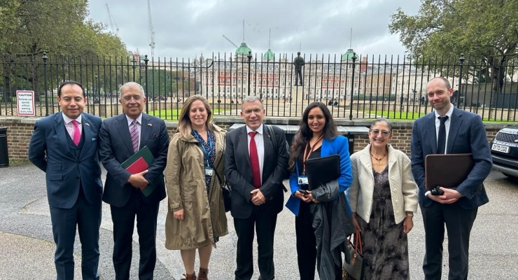 Embajada en Londres acompaña visita del Vicecanciller Francisco Coy al Foreign Office del Reino Unido para revisar la agenda bilateral 