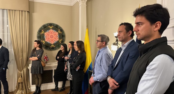 Embajada y la Oficina de ProColombia en el Reino Unido reunieron a representantes de la diáspora de ejecutivos colombianos jóvenes para compartir los eventos principales de la agenda bilateral y solicitar su apoyo y participación 